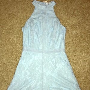 Soprano brand, sky blue romper.